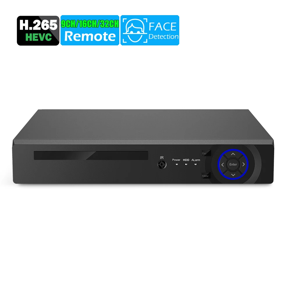 Сетевой видеорегистратор USAFEQLO 9 каналов 16 32 канала 5 МП H.264/H.265 сетевой Onvif для IP камеры 1 SATA XMEYE P2P с поддержкой