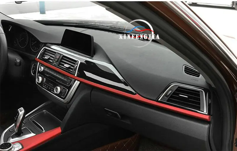 Для 3 4 серии 3GT F30 F34 13-18 внутренняя дверная ручка внутренняя дверная молдинги полоса центр Мультимедийные кнопки панель Крышка отделка