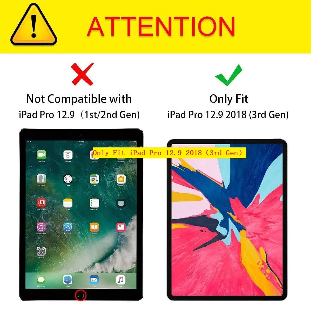 Для iPad Pro 12,9 чехол Премиум из искусственной кожи тонкий Чехол-книжка для iPad Pro 12,9 дюймов 3 поколения(последняя модель