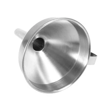 Stainless Steel Funnel Spices Wine Water Filter Funnel Essential Oil Flask Funnel For Home Kitchen Strainer