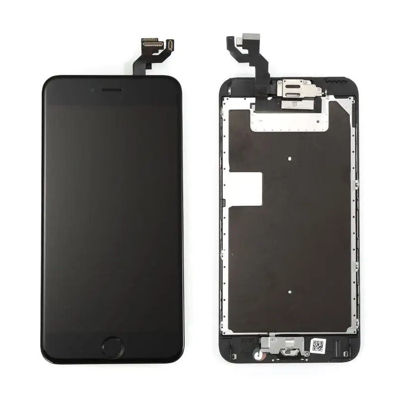 Genuine Touch Screen For IPhone 6/6s/plus Touch Screen Digitizer Sensor LCD Display Front Glass Lens With Front Camera+button - Цвет: For Ip6sP B