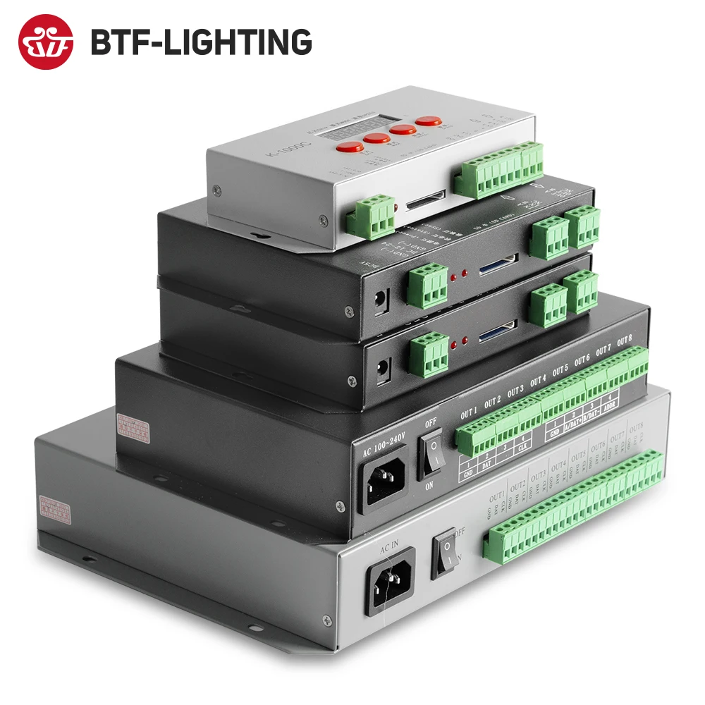 US $102.91 WS2812B WS2815 WS2811 Pixels Computer Program Controller K4000 K8000 T300K T500K SK6812 SK9822 WS2813 WS2801 Etc LED Light Strip