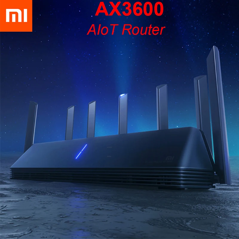 Маршрутизатор Xiaomi AX3600 AIoT Wi Fi 6 600 Мб двухдиапазонный 2976Mbs гигабитный Qualcomm A53
