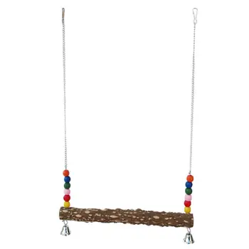 

Natural Wooden Chicken Swing Toys for Hens Large Bird Parrot Macaw Training Play Q39B