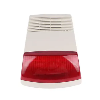 

Security Anti Theft Accessories Alarm Siren Outdoor Indoor Professional Wired Strobe High Power Smoke Speaker Flash Sound Light