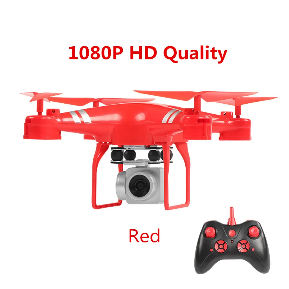 Red 1080P Дрон 4k камера HD Wifi Трансмиссия fpv Дрон с воздушным давлением фиксированная высота четырехосный Самолет rc вертолет Дрон с камерой - Цвет: Red 1080P
