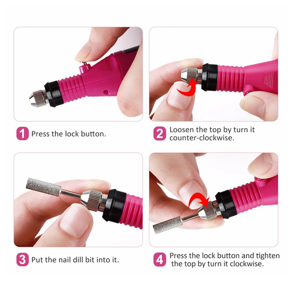 Máquina de Broca Elétrica do Prego Secador do Prego Secador de Unha Conjunto para o Prego Caneta Lâmpada Manicure Gel Secagem Unha Polonês Led uv 9 gel secador de unha secagem unha polonês