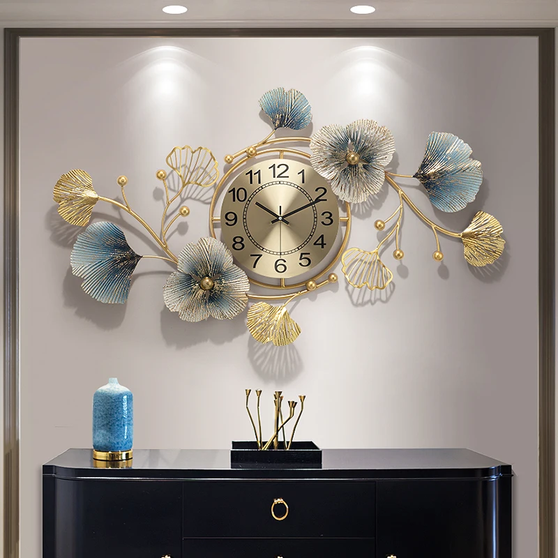 

Chinese Style Modern Art Wall Clock Luxury Living Silent Creative 3d Large Wall Clocks Home Decoration Accessories Modern 50