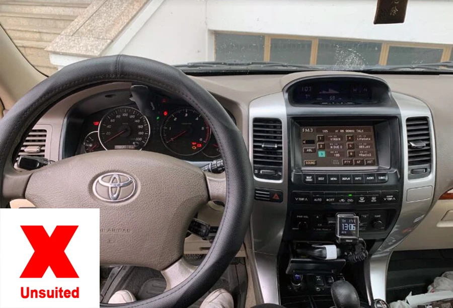 " Android 9,0 Pie OS автомобильный мультимедийный gps радио для Toyota Land Cruiser Prado J120 2002-2009 с 500 Гб внешней поддержкой HDD