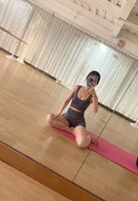 Gym Leggings Sportswear Crop-Top Yoga-Set Fitness Workout Seamless Long-Sleeve High-Waist