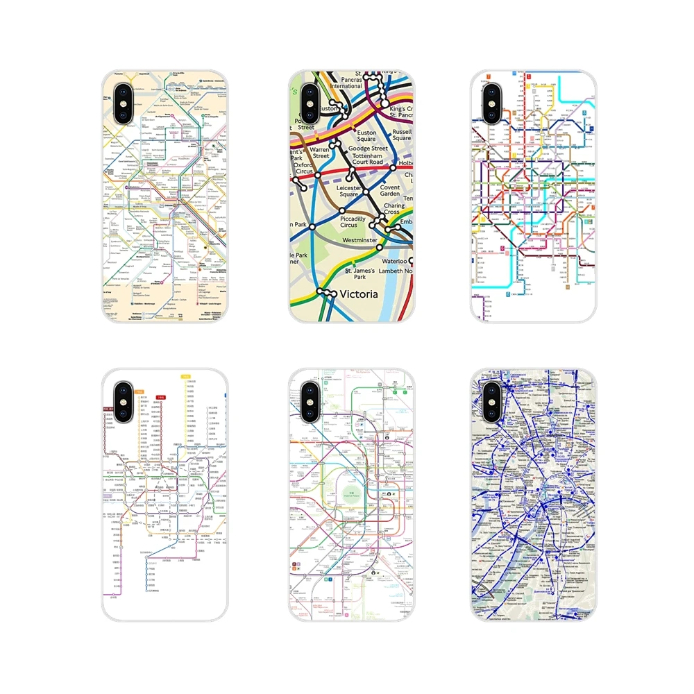Soft TPU Covers Moscow Madrid New York Underground For LG G3 G4 Mini G5 G6 G7 Q6 Q7 Q8 Q9 V10 V20 V30 X Power 2 3 K10 K4 K8 2017 | Мобильные