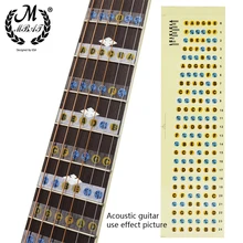 

M MBAT Guitar Fretboard Notes Map Labels Sticker Fingerboard Fret Decals for 6 String Acoustic Electric Guitar Learning