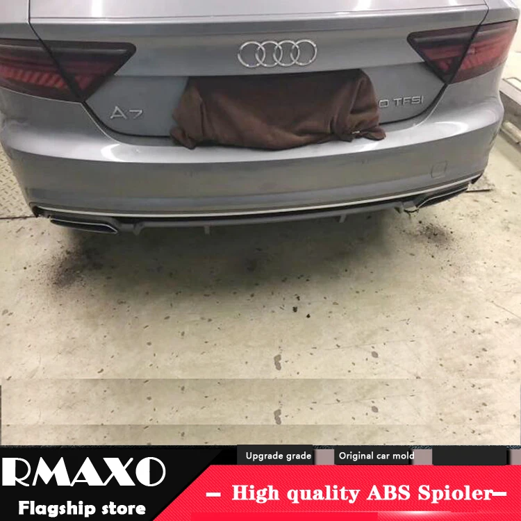Для Audi A7 S7 обвес спойлер- для Audi A7 SLINE ABS задний спойлер передний бампер диффузор защитные бамперы