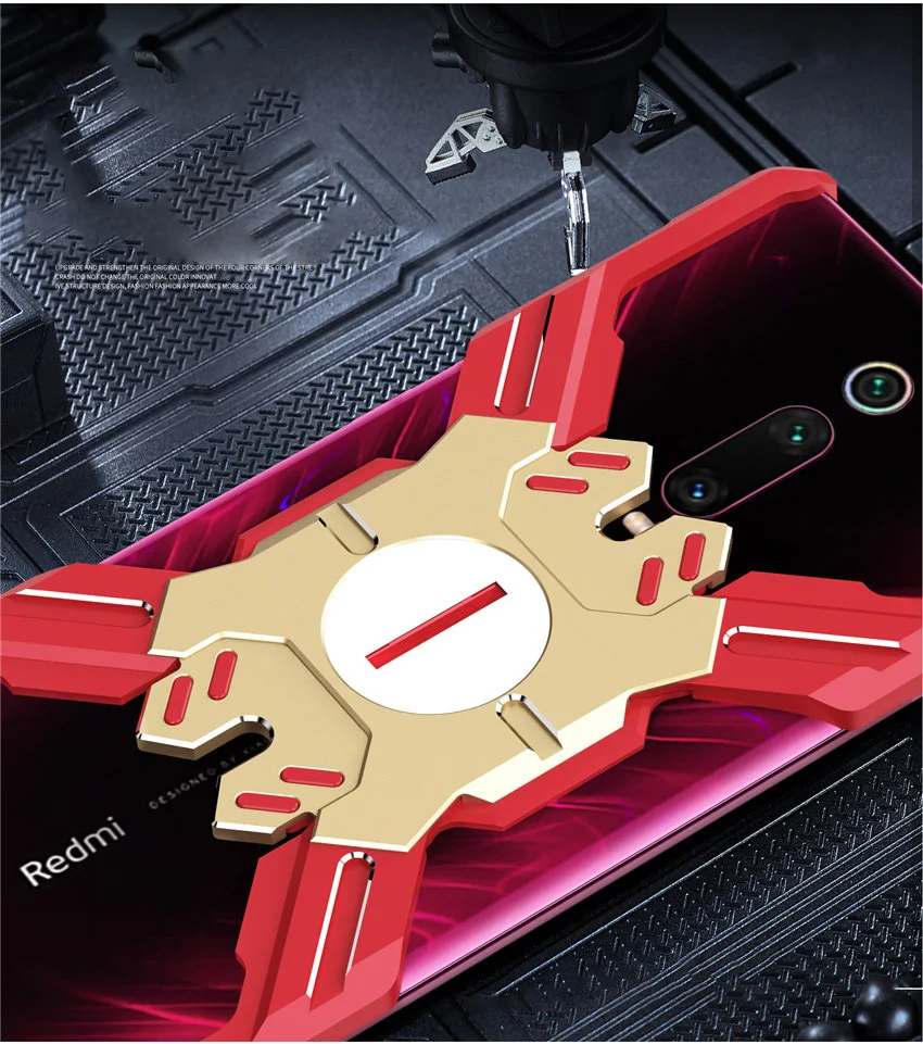 Для Xiaomi mi 9T mi 9 BalckShark 2 Helo чехол для телефона Алюминиевый металлический бампер механический чехол для телефона для Xiao mi Red mi note 7 K20