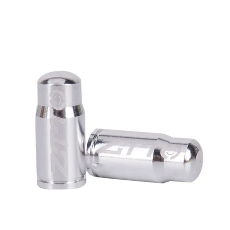 Алюминиевый сплав велосипед MTB рот сопла крышки клапана пылезащитные крышки - Цвет: Silver