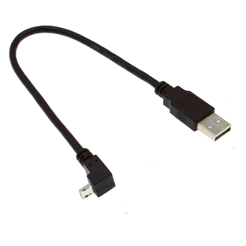 90-Degree Micro USB Male to USB Male Data Charging Cable for Mobile Phone, Tablet, and Driving Recorder - Available in 0.3m-5m Lengths Description Image.This Product Can Be Found With The Tag Names Computer Cables Connecting, Computer Peripherals, PC Hardware Cables Adapters, Up down left and right