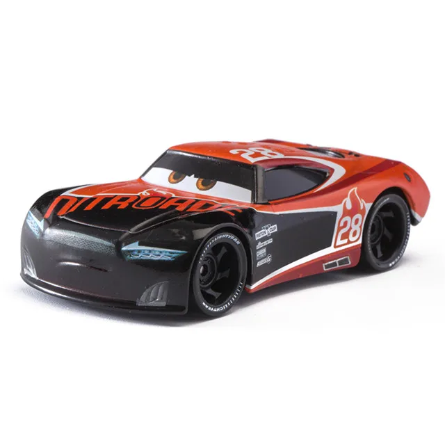 Автомобили disney "тачки 3 № 33 гоночный автомобиль Lightning McQueen Джексон Storm Крус Mater литья под давлением металлического сплава Модель автомобиля игрушки подарки - Цвет: NO. 28 (New)