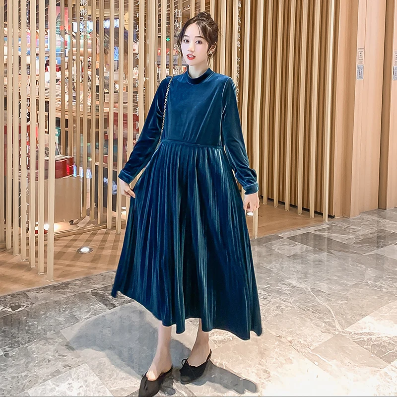 1935# Весна Pleuche велюр беременности и родам Длинные вечерние платья зима Высокая талия большой Штаны; Одежда для беременных Для женщин Беременность