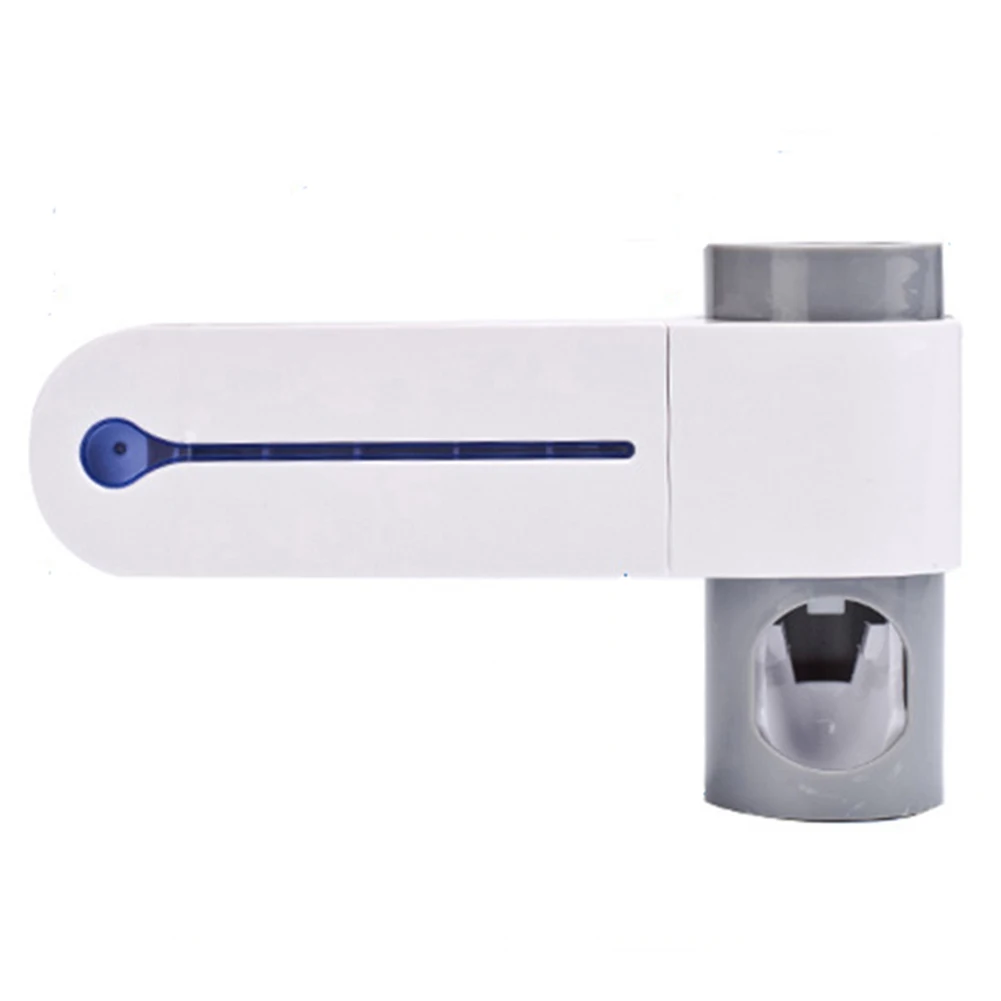 

Hot New 2-in-1 UV Toothbrush Disinfection Rack Toothpaste Kit Toothbrush Holder Toothpaste Dispenser Wall Mounted CJing