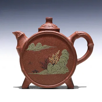 

Not as well joy pot 】 yixing recommended JiJunHe pure manual undressed ore slope mud mirror round 300 cc the teapot