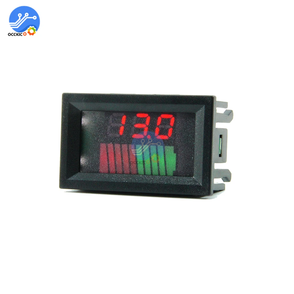 12V/36V/60V 24V/48V/72V 10 сегментный индикатор уровня заряда батареи тестер емкость