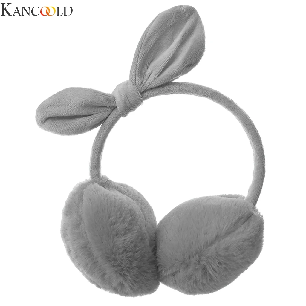 KANCOOLD Plush Female Winter Earmuff Warm Ear Muffs Headphones Girls Earmuffs Bow design Ear protection earmuff Comfortable