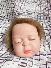 Tête de bébé Reborn peinte de 10cm avec Kit de cheveux, accessoires de poupée, personnalisation des jouets