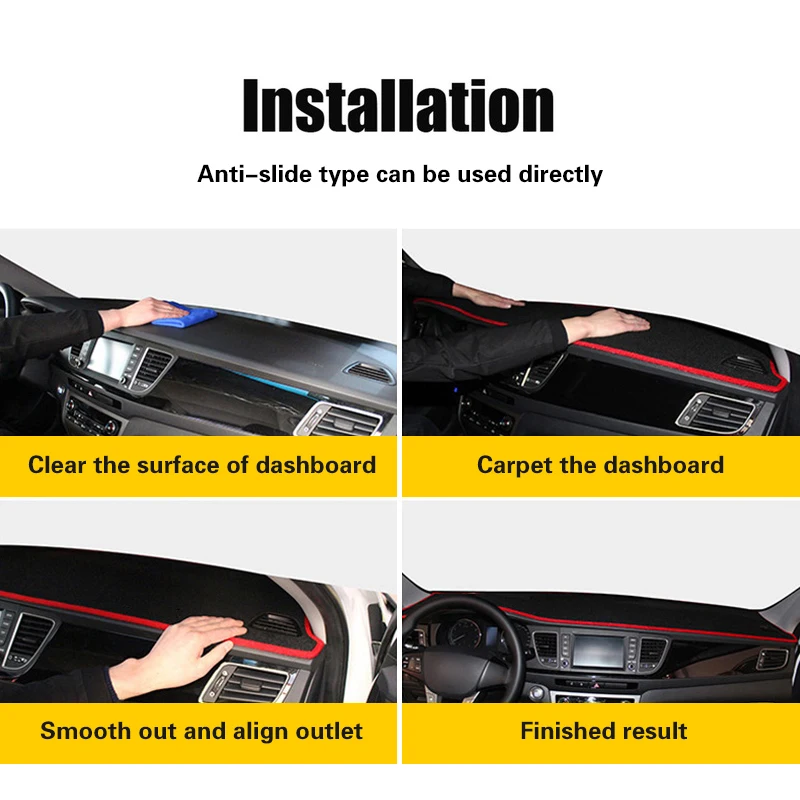 Для Mitsubishi Outlander 06 2007 2008 2009 2010 2011 2012 2013- Ковер Анти-УФ коврик для приборной панели коврик солнцезащитный коврик