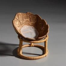 Ручной работы экологический натуральный кокосовый скорлуп чай утечка чай фильтр для отходов кунг-фу чай реквизит чай диспенсер