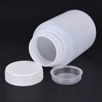 

2 Pcs 100ml Clear Plastic Cylinder Shaped Chemical Storage Reagent Bottle New