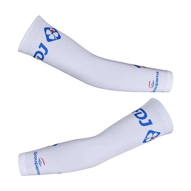 GROUPAMA FDJ PRO TEAM NEW Велоспорт Джерси теплые руки Защита от солнца УФ одна пара SZIE XS-4XL - Цвет: Синий