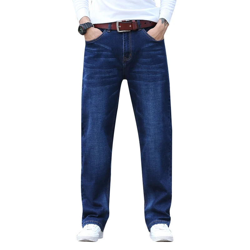 

Men Business Jeans Classic Spring Autumn Male Skinny Straight Stretch Brand Denim Pants Summer Overalls Slim Fit Trousers 2020