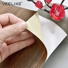 ПВХ водонепроницаемая самоклеящаяся настенная бумага для мебели DIY домашний декор для кухни шкафы подкладка на полку виниловый древесный Контакт Бумаги