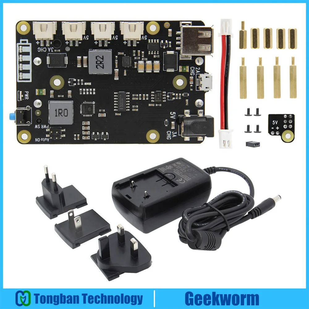 Плата расширения Raspberry Pi 4 Model B X705 макс. мощность 5 1 в 8 А с блоком питания