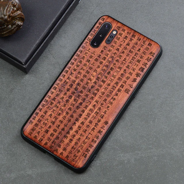 LYBALL деревянный ящик для samsung Note 10 роскошный из натурального дерева Премиум ТПУ бампер чехол задняя крышка для samsung Note10 Pro Note10 - Цвет: Sutra