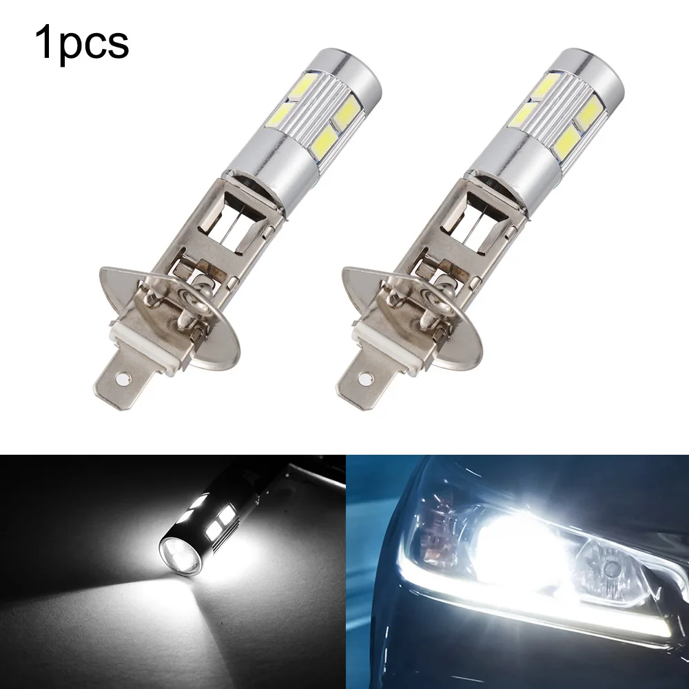 1 шт. DC 12 В 5630 SMD 10 светодиодный H1 6000K супер яркая COB лампа автомобильный