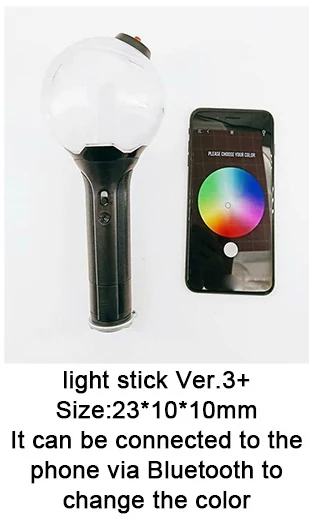 Ver3 with Bluetooth KPOP Bangtan светильник для мальчиков светящийся светильник палка армейская бомба bluetooth светильник палка Kpop Bangtan коллекция фанатов для мальчиков - Цвет: Ver3 with Bluetooth