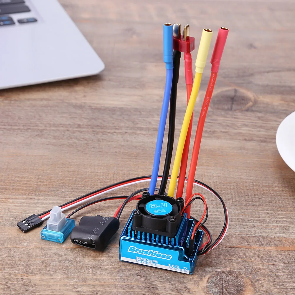 

Waterproof 45A 60A 80A 120A Brushless ESC Electric Speed Controller Dust-proof for 1/8 1/10 1/12 RC Car Crawler RC Boat Part