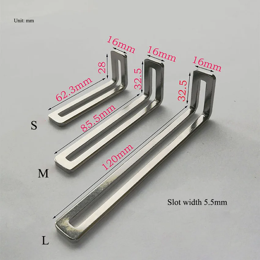 1PC Nickel-plated Corner Bracket Adjustable 90 Degree L-Shaped Corner Brackets Angle Iron Connector Shelf Support Accessories afbeelding