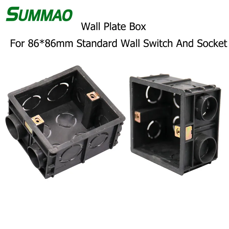 

86Type Universial Wall Socket Box PVC Wall Mounting Box Internal Cassette use for Touch Switch and Socket Installation Box