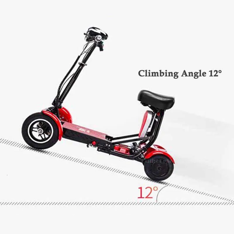 Daibot Electric Elderly Scooter 4 Wheels Electric Scooters 10 Inch 500W Foldable Electric Scooter For Disabled BlueBlackRed (45)