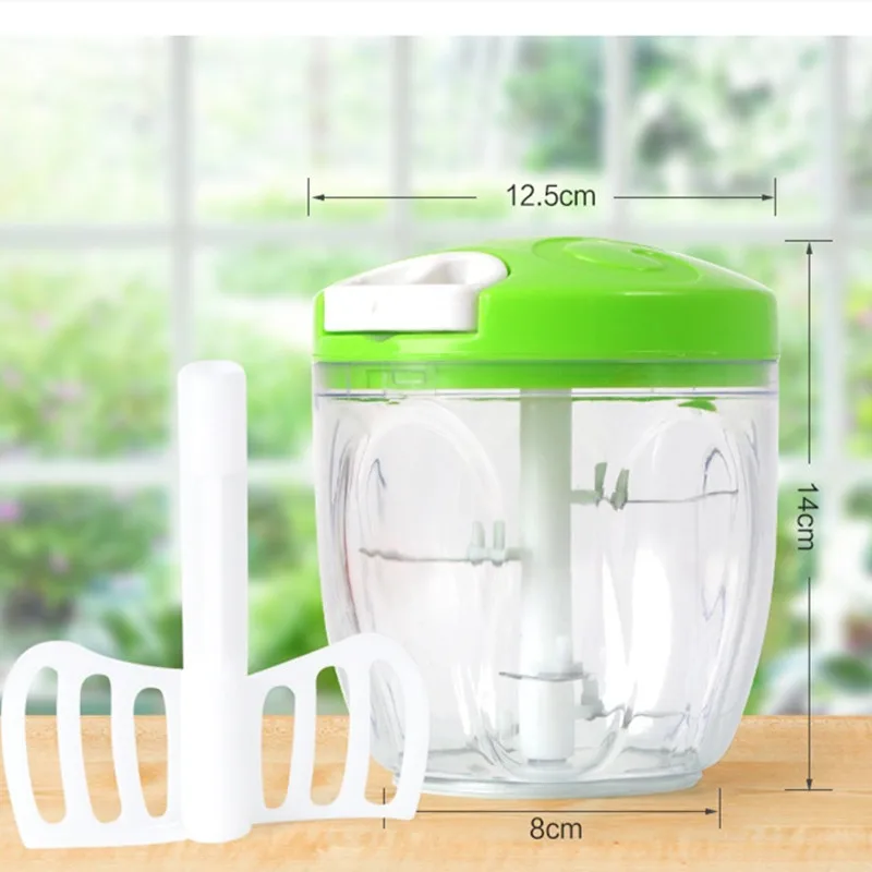 Кухонный комбайн Pull String овощерезка фрукты орехи Лук Чоппер ручная тяга Мясорубка