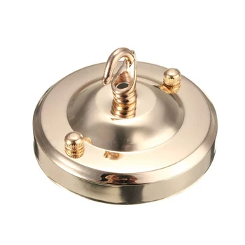 

Home Accessory Retro Center DIY Ceiling Holder Vintage Metal Bulb Fitting Lamp Hook Plate Durable Pendant Practical Light Base