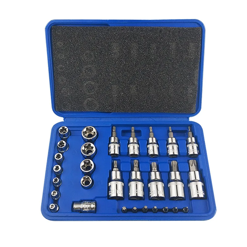 

30 Pieces Pressure Batch Sleeve Set Household Tool Mechanic Set Combination