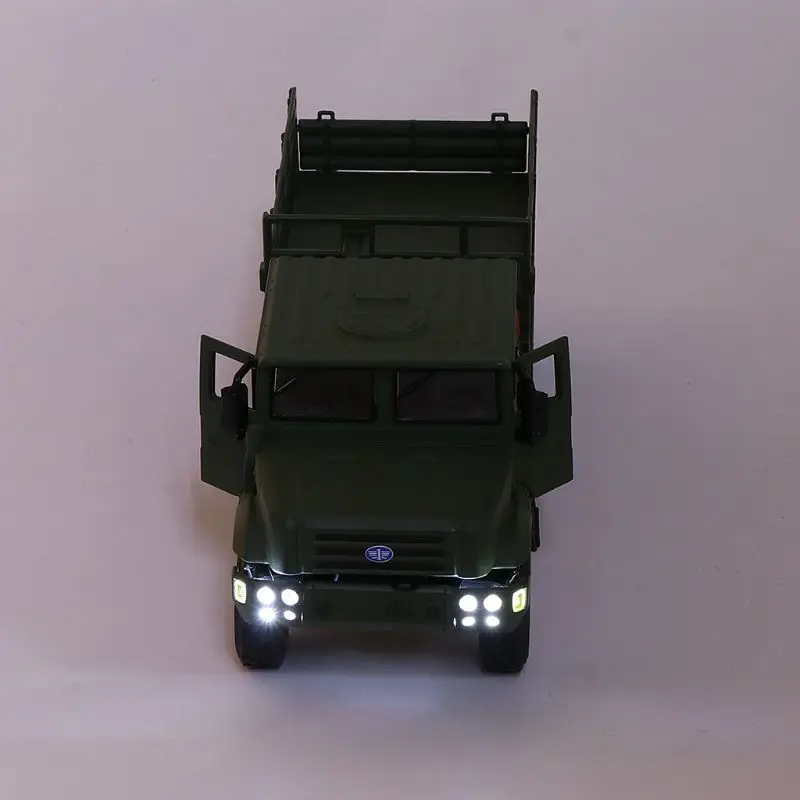 1:36 MV3 сплав военный грузовик, отлитый под давлением игрушечные модельные машинки звук оттяните назад музыкальная Модель Коллекция для детей подарок