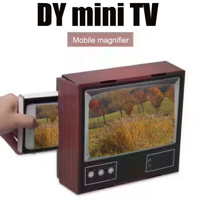3D портативный универсальный телефон усилитель экрана Ретро Televison форма мобильный увеличитель для экрана телефона BHD2