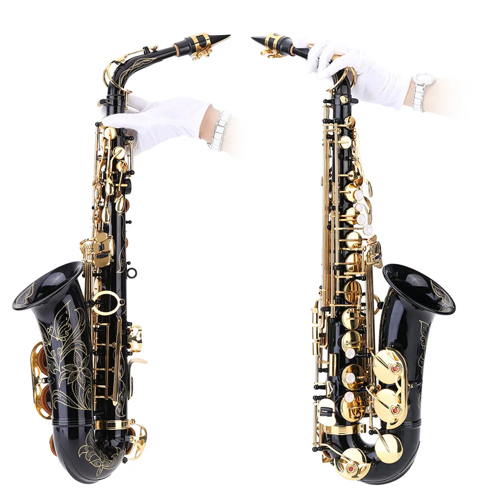 Saxophone Musical Instrument Eb Alto Saxophone Brass Lacquered Gold E Flat 82Z Key Type Woodwind