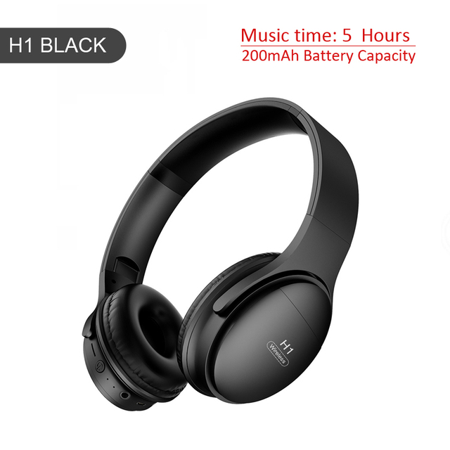 Pro Bluetooth-Compatible Headphones Wireless Eearphone with Mic Hands-free HIFI Stereo BT5.0 Over-Ear Headset support TF Card