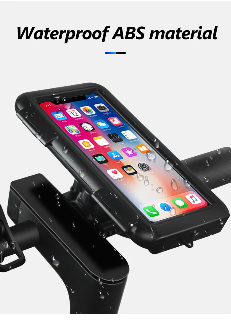 Mobile Phone Creative Silicone Waterproof Bag MTB Stand Cycling Bike Navigation Mobile Phone Holder Bag XA113TQ