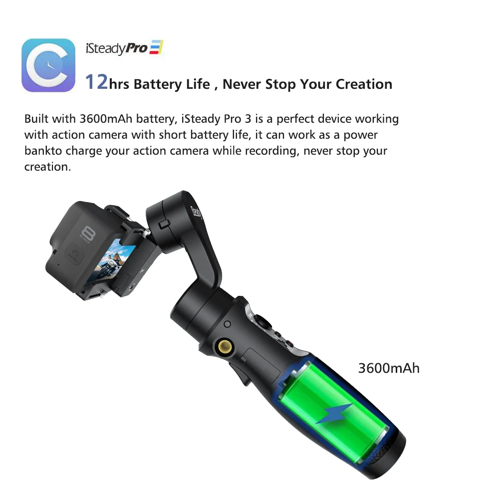 3 осевой Ручной Стабилизатор Hohem iSteady Pro для экшн камер GoPro Hero DJI OSMO Action Insta360 One R Sony RX0